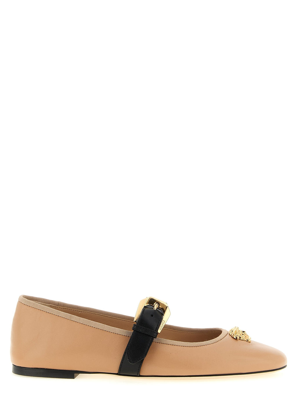 Versace Multicolor Lamb Leather Ballet Flats