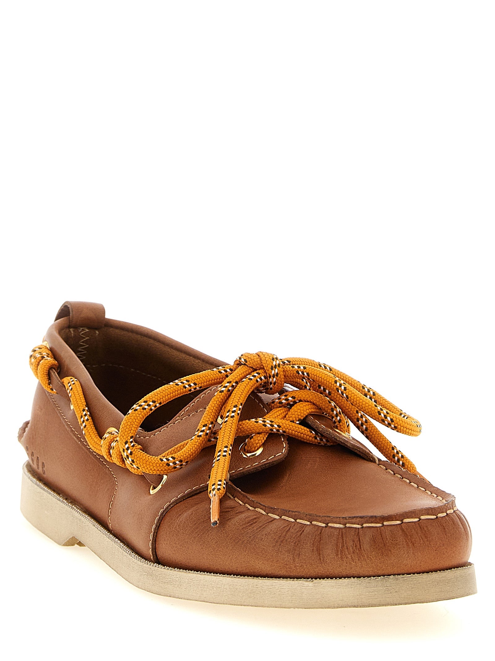 Golden Goose Brown Cowhide Slip-On Loafers