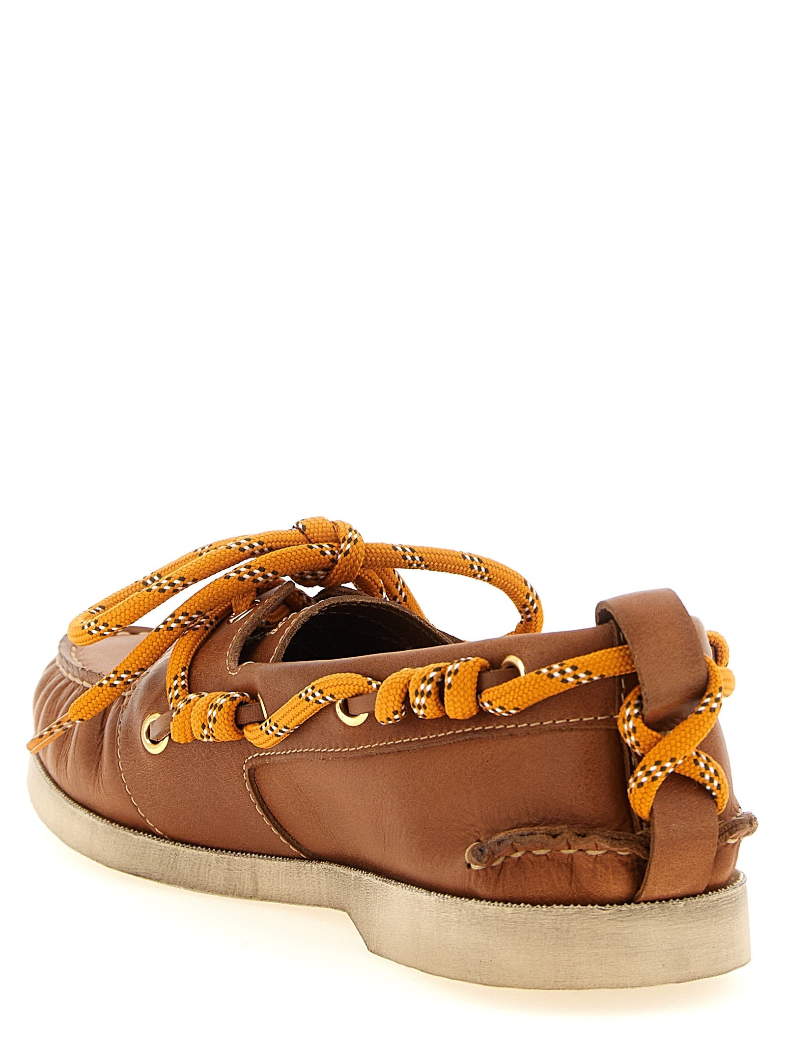 Golden Goose Brown Cowhide Slip-On Loafers