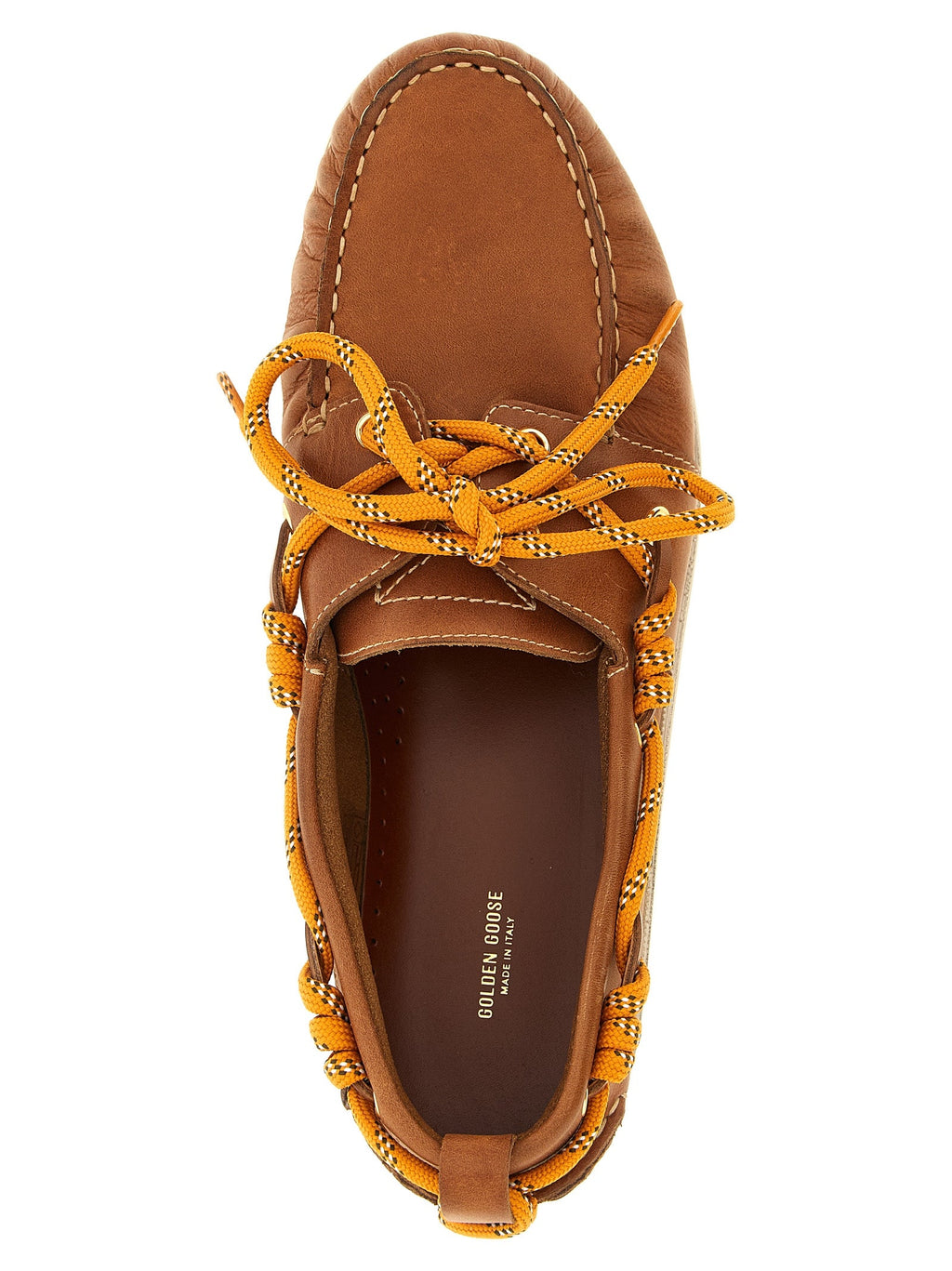 Golden Goose Brown Cowhide Slip-On Loafers