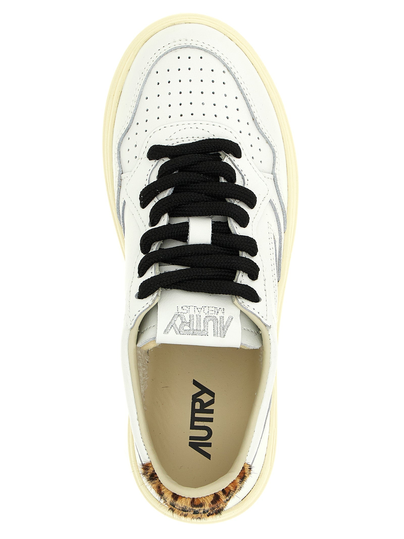 Autry Brown Cowhide Low Top Sneakers