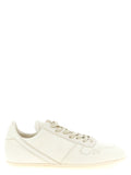 Rick Owens White Lamb Leather Low Top Sneakers