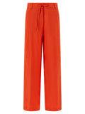 NUDE Orange Viscose Casual Pants
