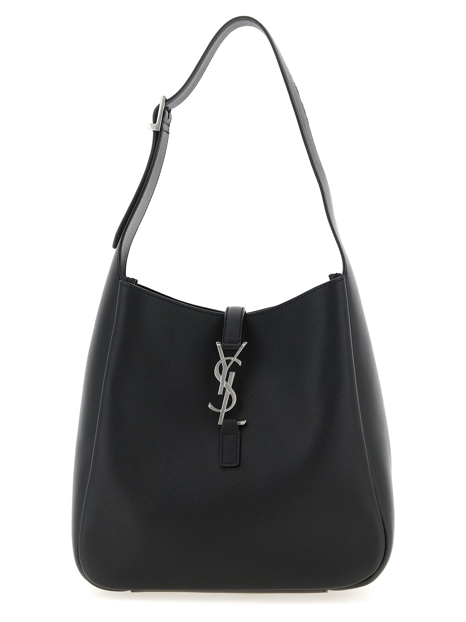 Saint Laurent Black Calfskin Shoulder Bag