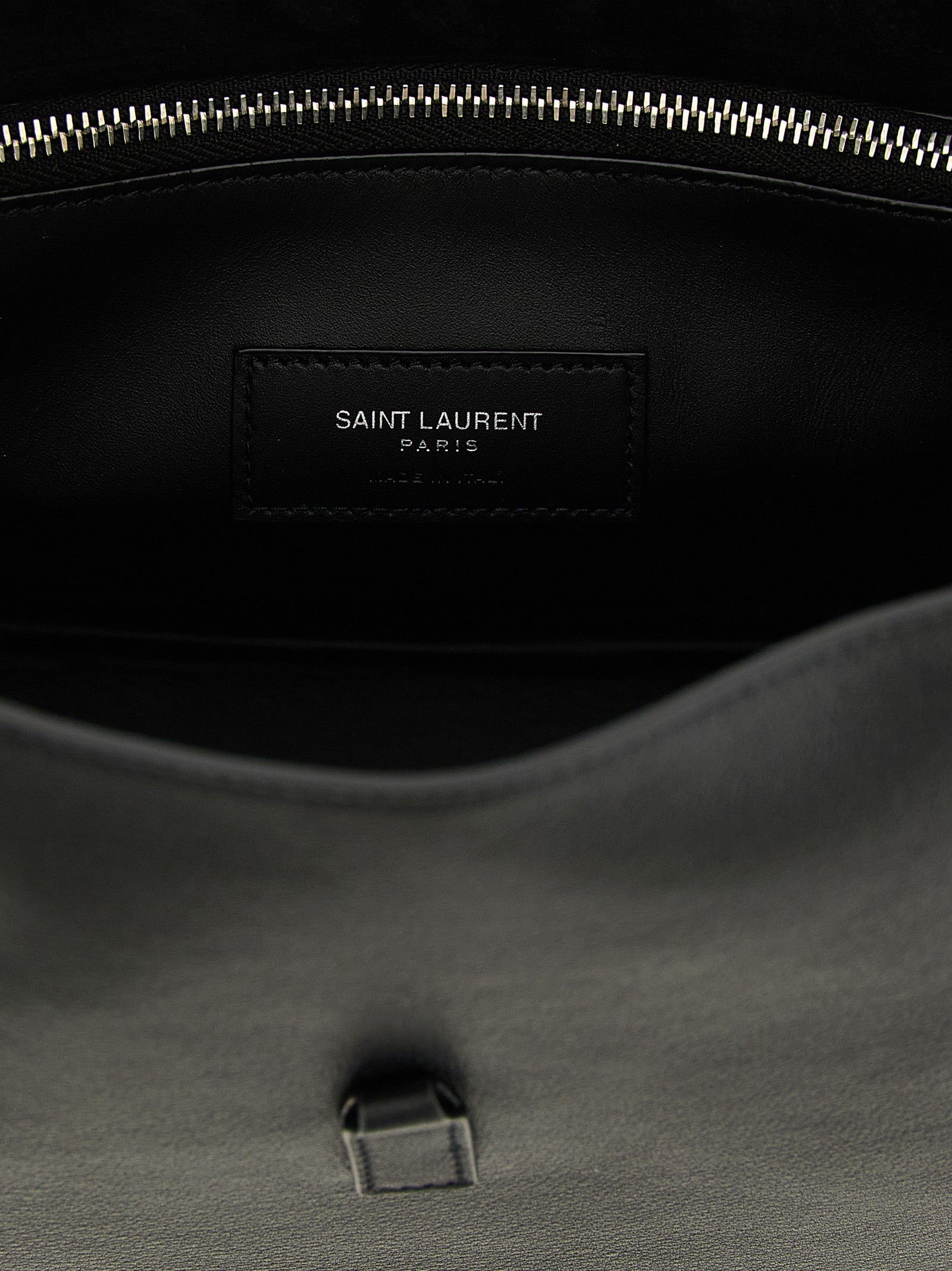 Saint Laurent Black Calfskin Shoulder Bag
