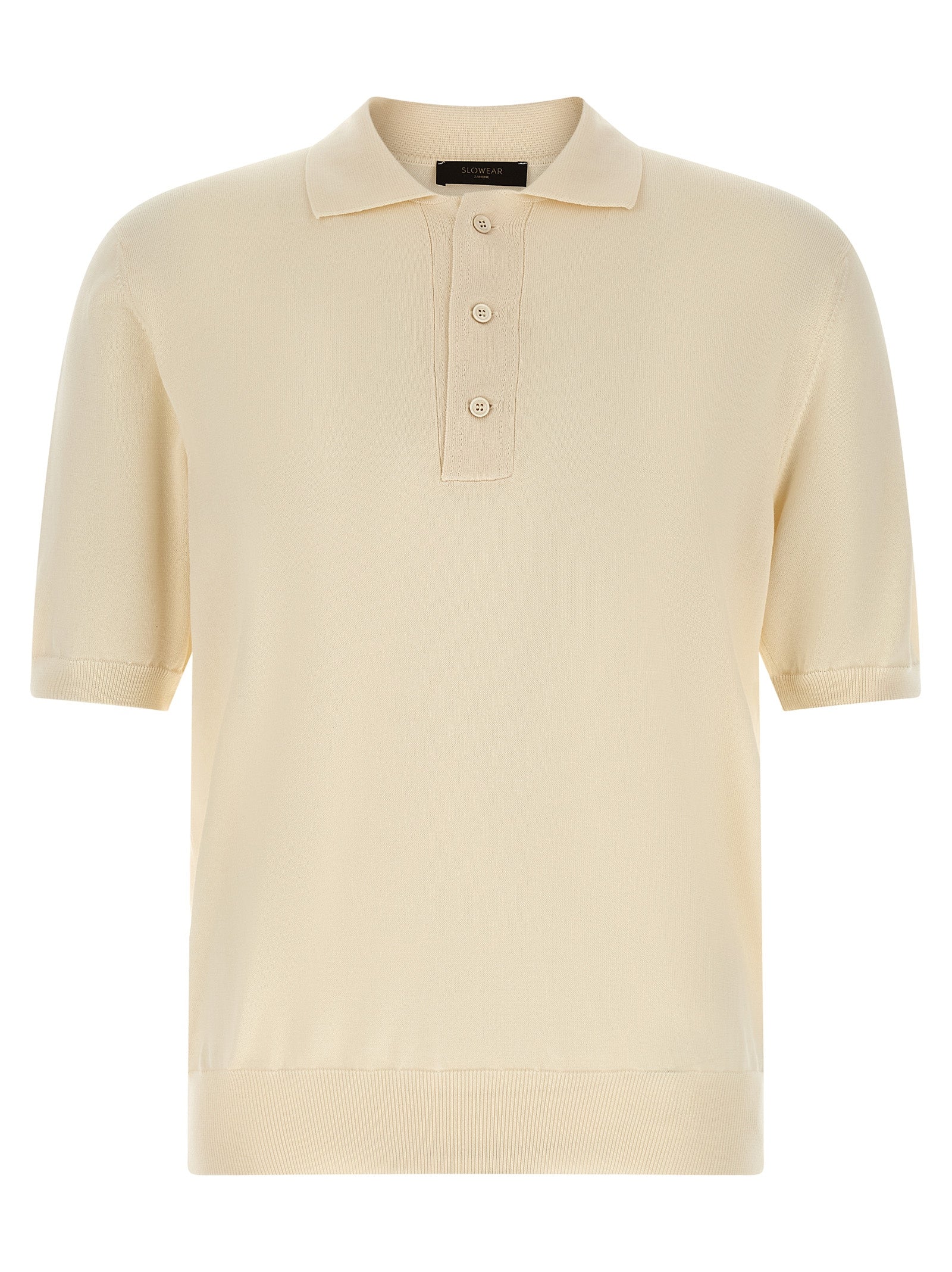 ZANONE Beige Cotton Polo Shirt ZANONE