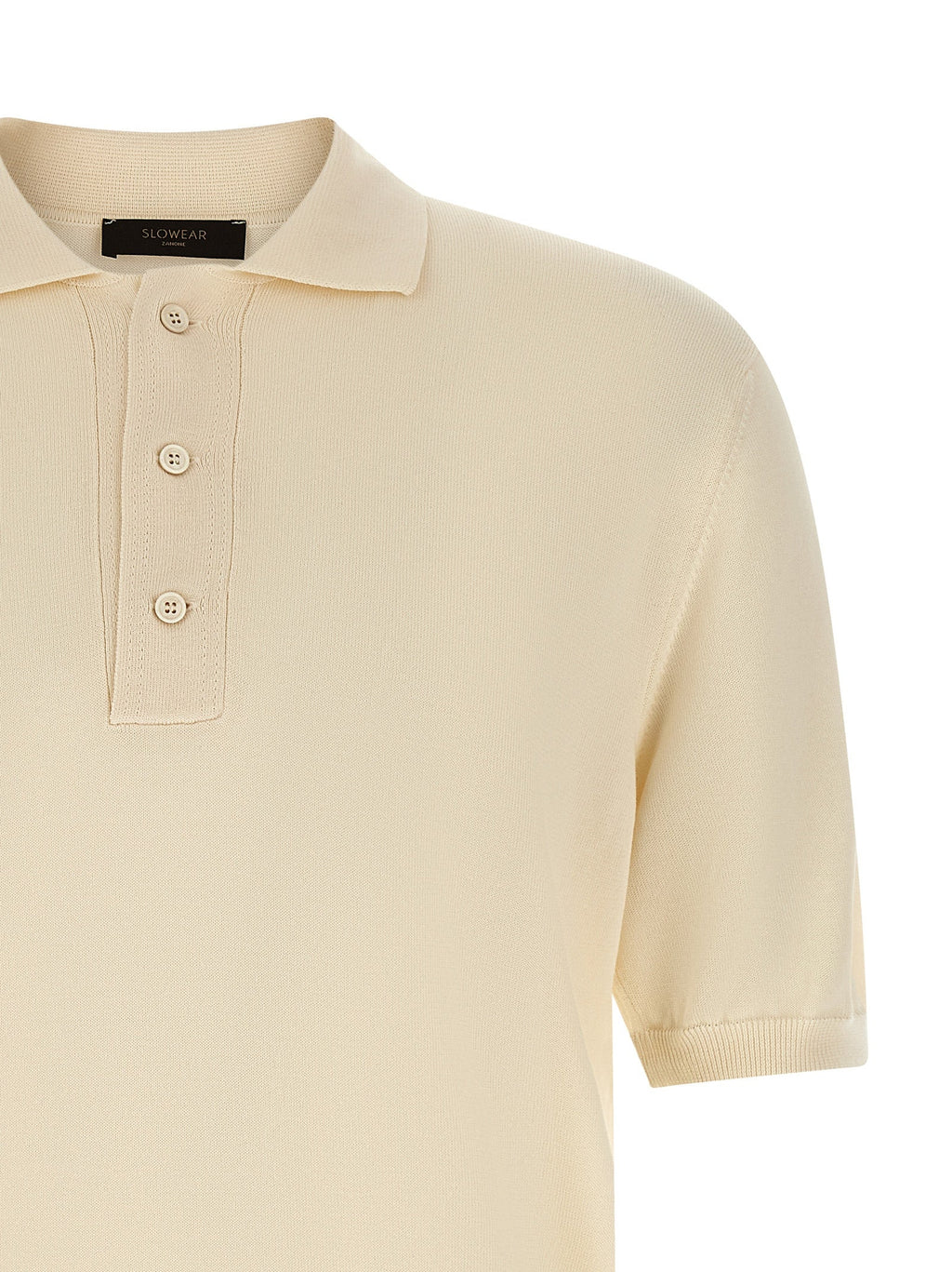 ZANONE Beige Cotton Polo Shirt ZANONE