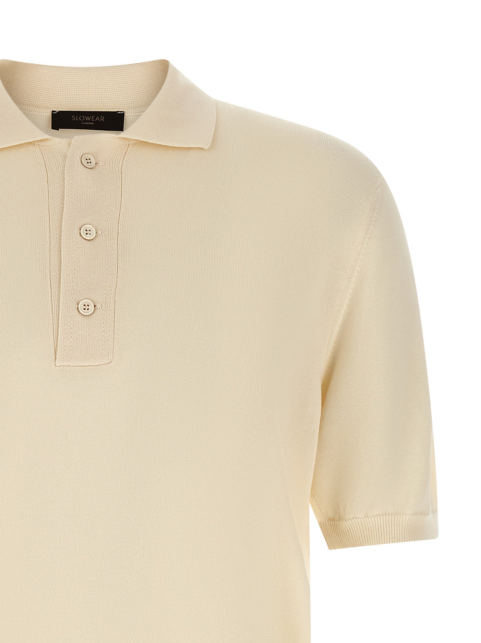 ZANONE Beige Cotton Polo Shirt ZANONE
