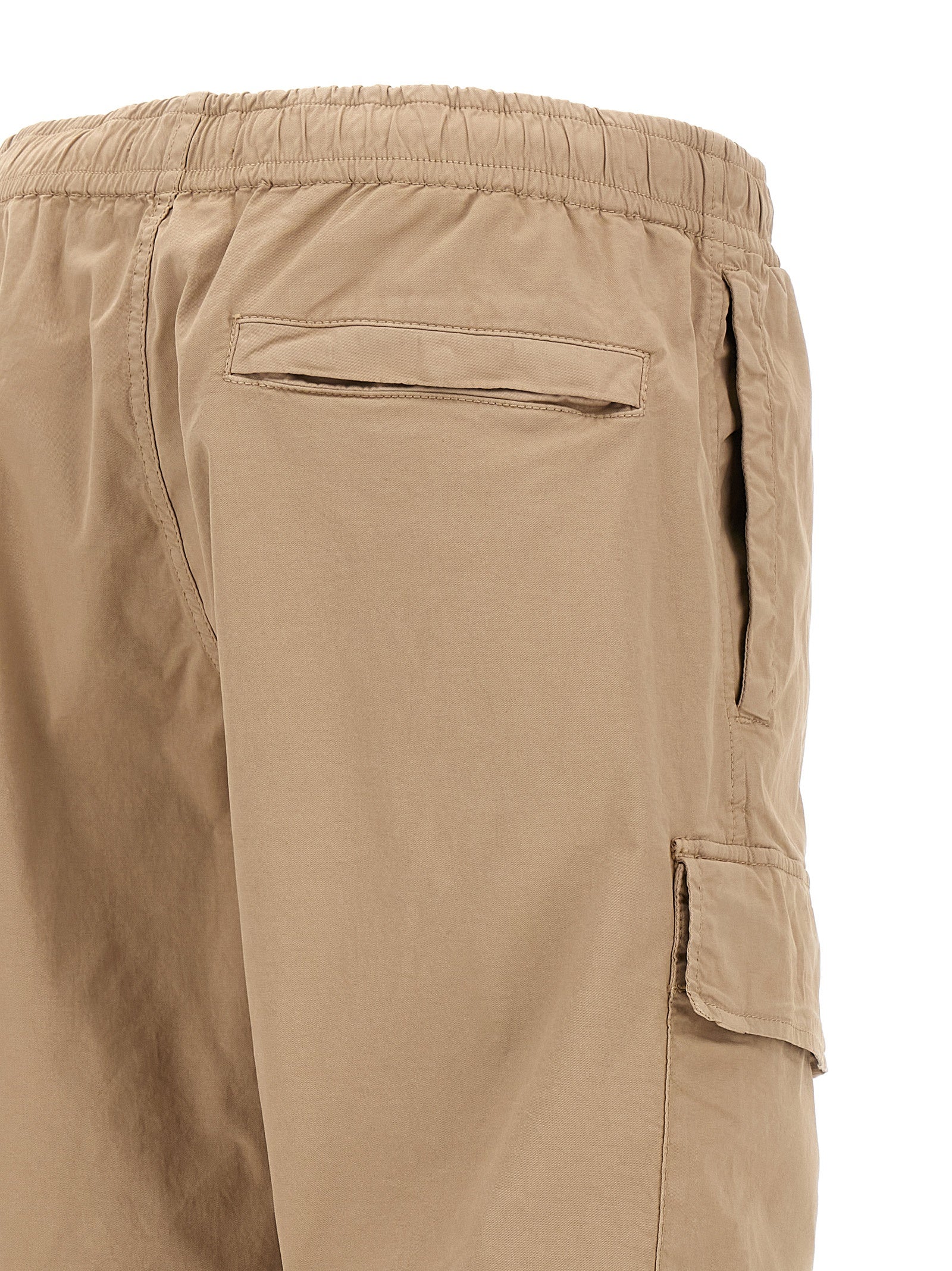 Stone Island Beige Cotton Cargo Pants