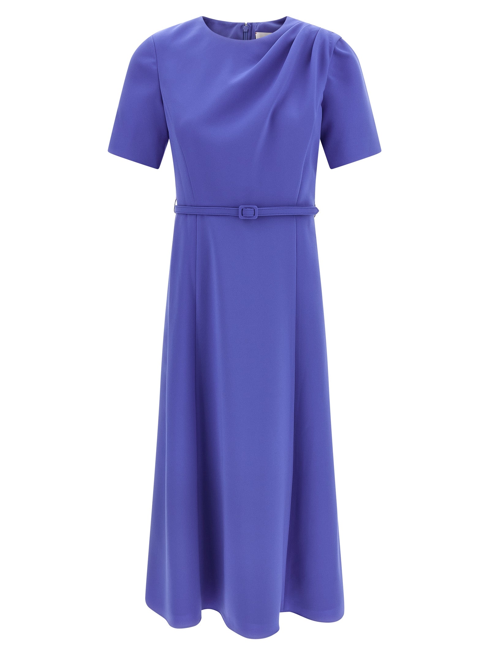 Carolina Herrera Blue Polyester Midi Dress