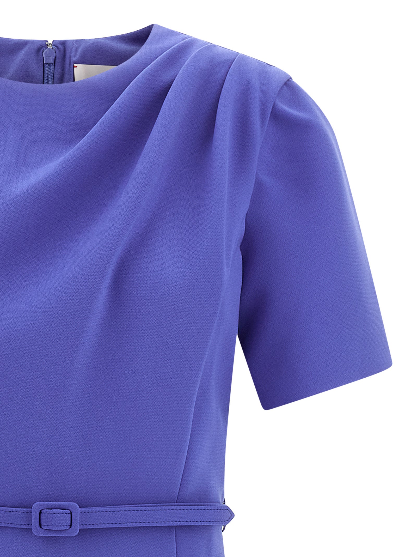 Carolina Herrera Blue Polyester Midi Dress