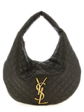 Saint Laurent Brown Lamb Leather Shoulder Bag