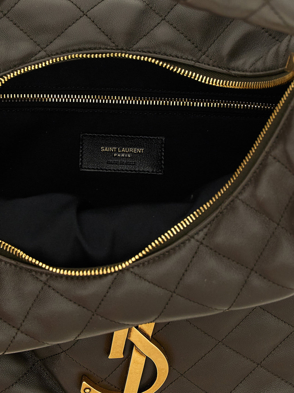 Saint Laurent Brown Lamb Leather Shoulder Bag