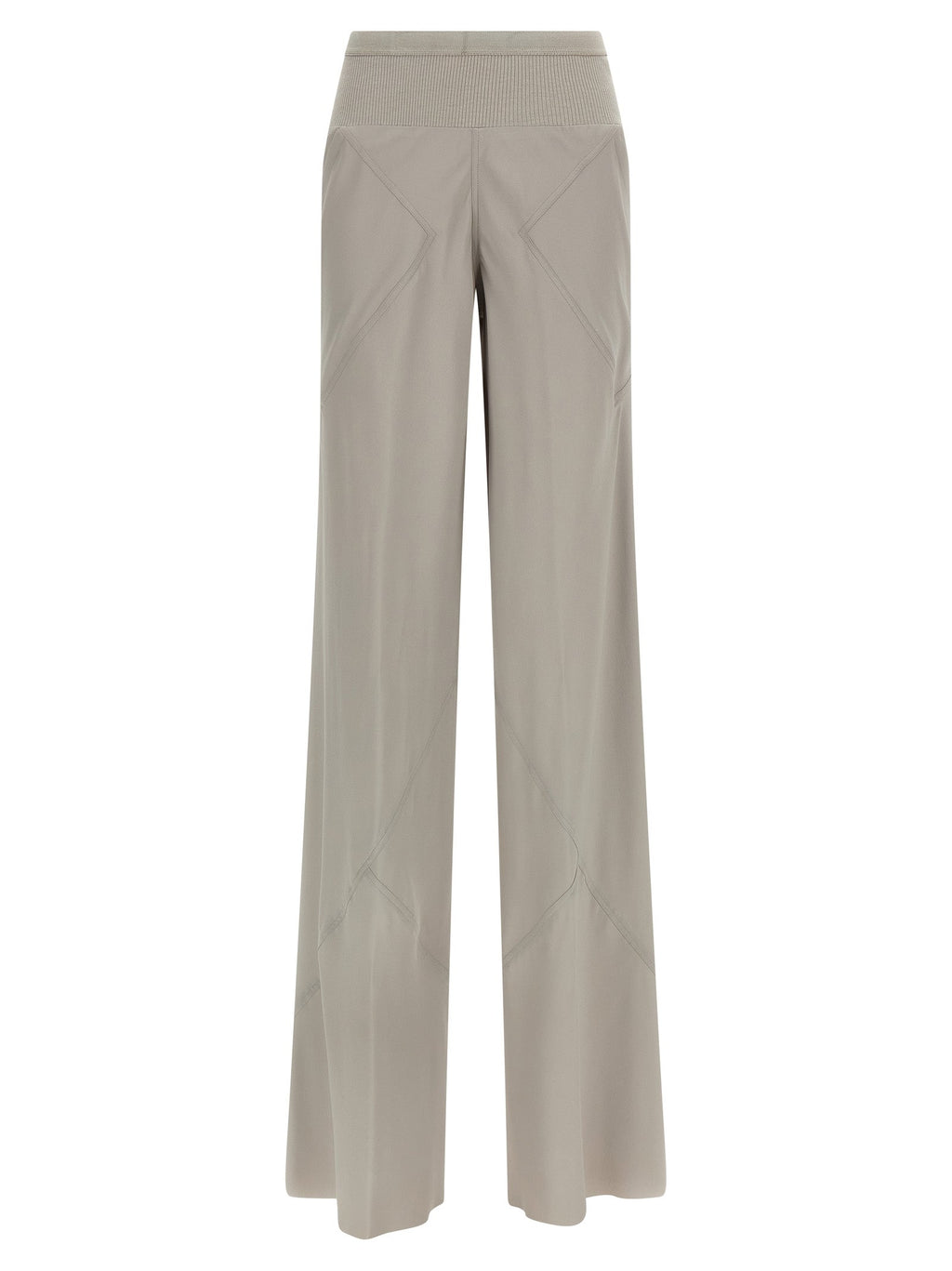 Rick Owens Gray Acetate Flared Pants