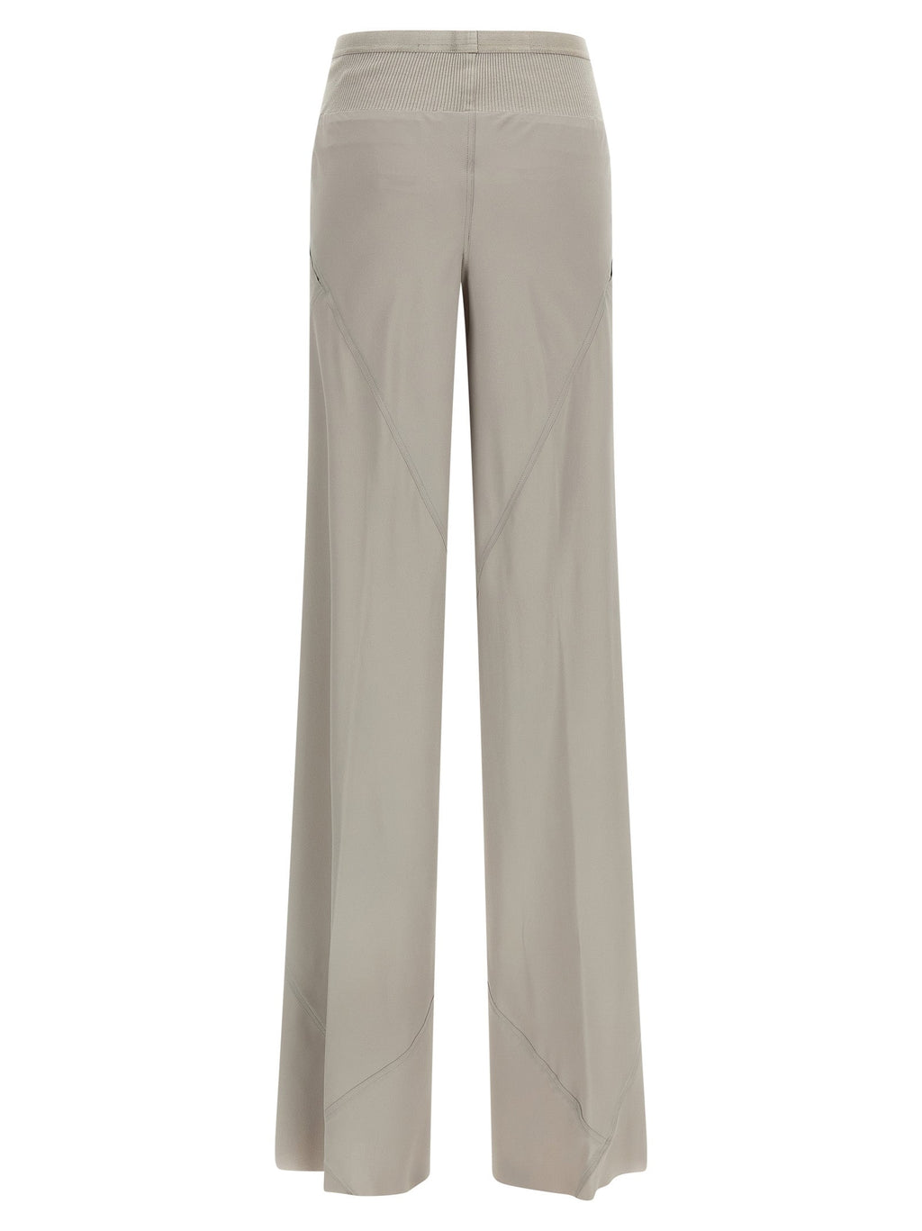 Rick Owens Gray Acetate Flared Pants