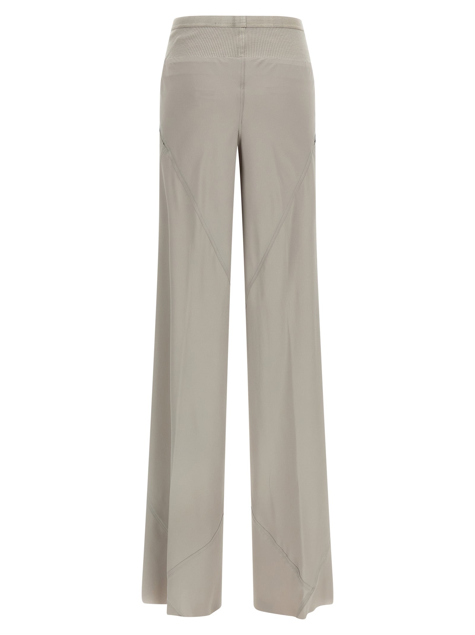 Rick Owens Gray Acetate Flared Pants