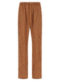 Dolce & Gabbana Brown Viscose Casual Pants