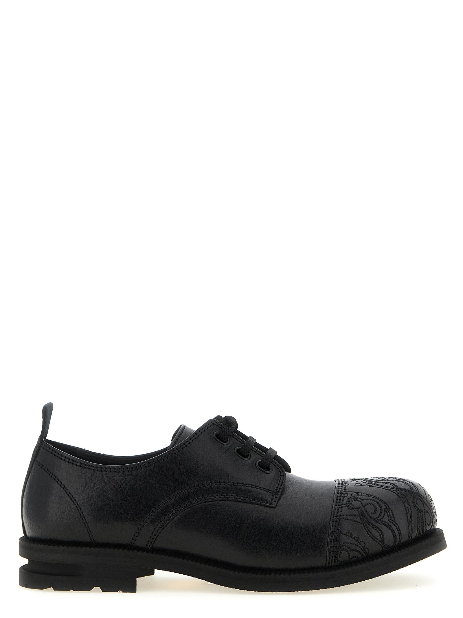 Kiko Kostadinov Black Calfskin Oxfords And Derbies