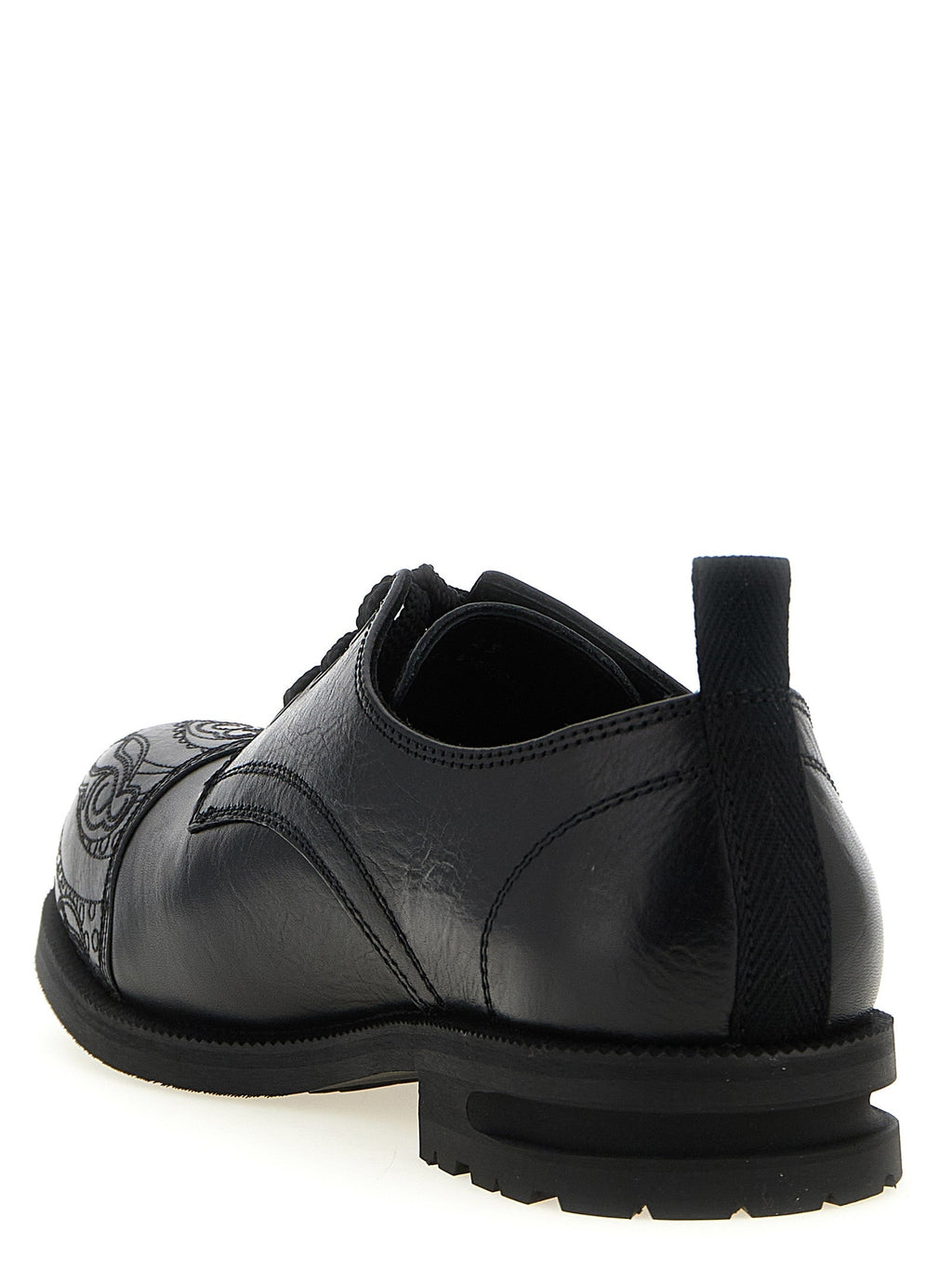 Kiko Kostadinov Black Calfskin Oxfords And Derbies