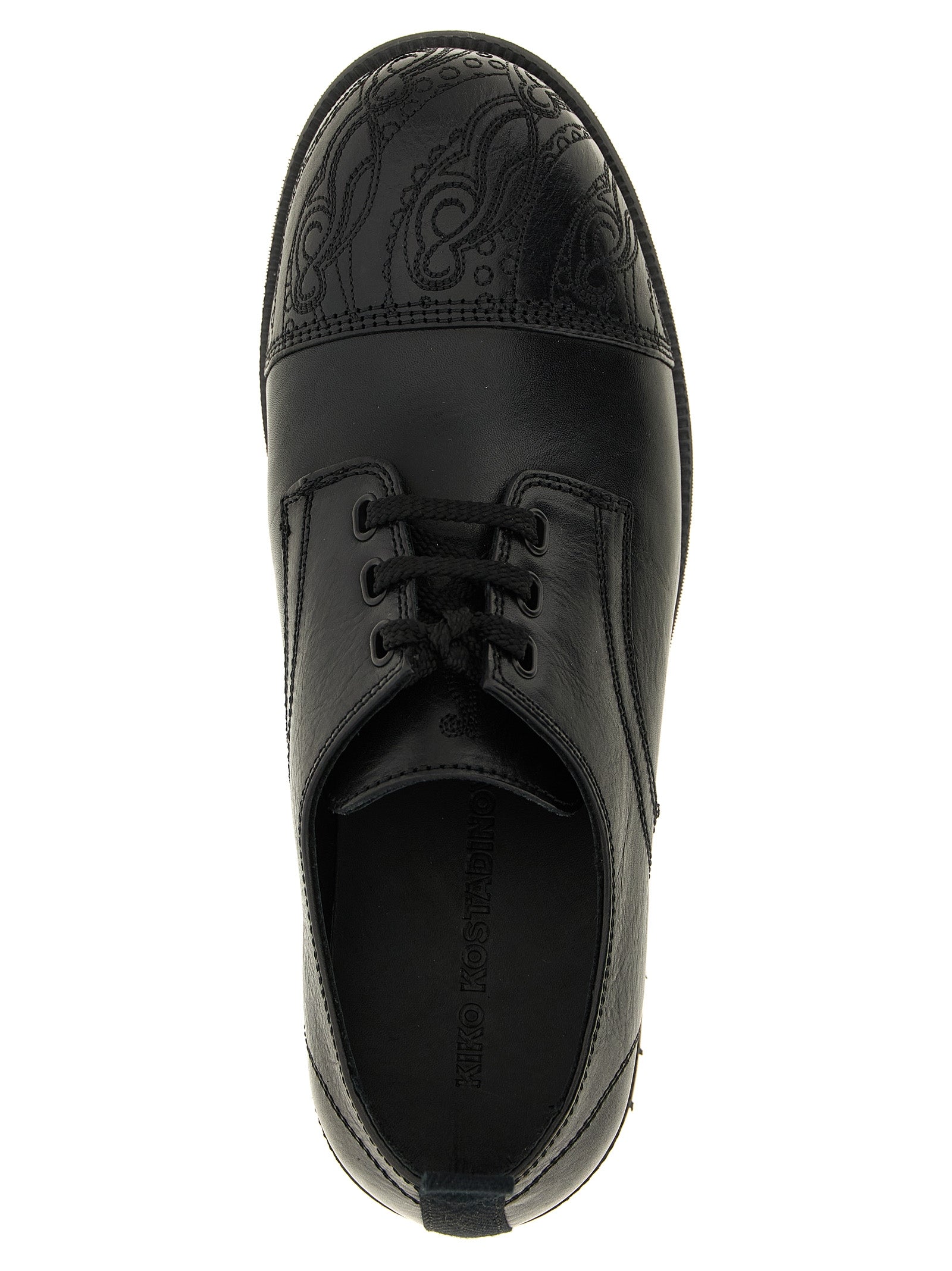 Kiko Kostadinov Black Calfskin Oxfords And Derbies
