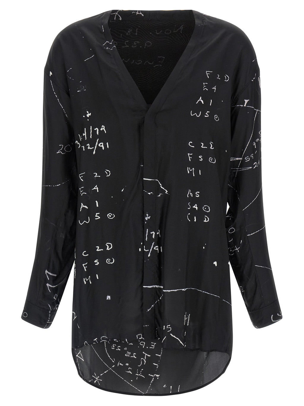 Rick Owens Black Viscose Blouse