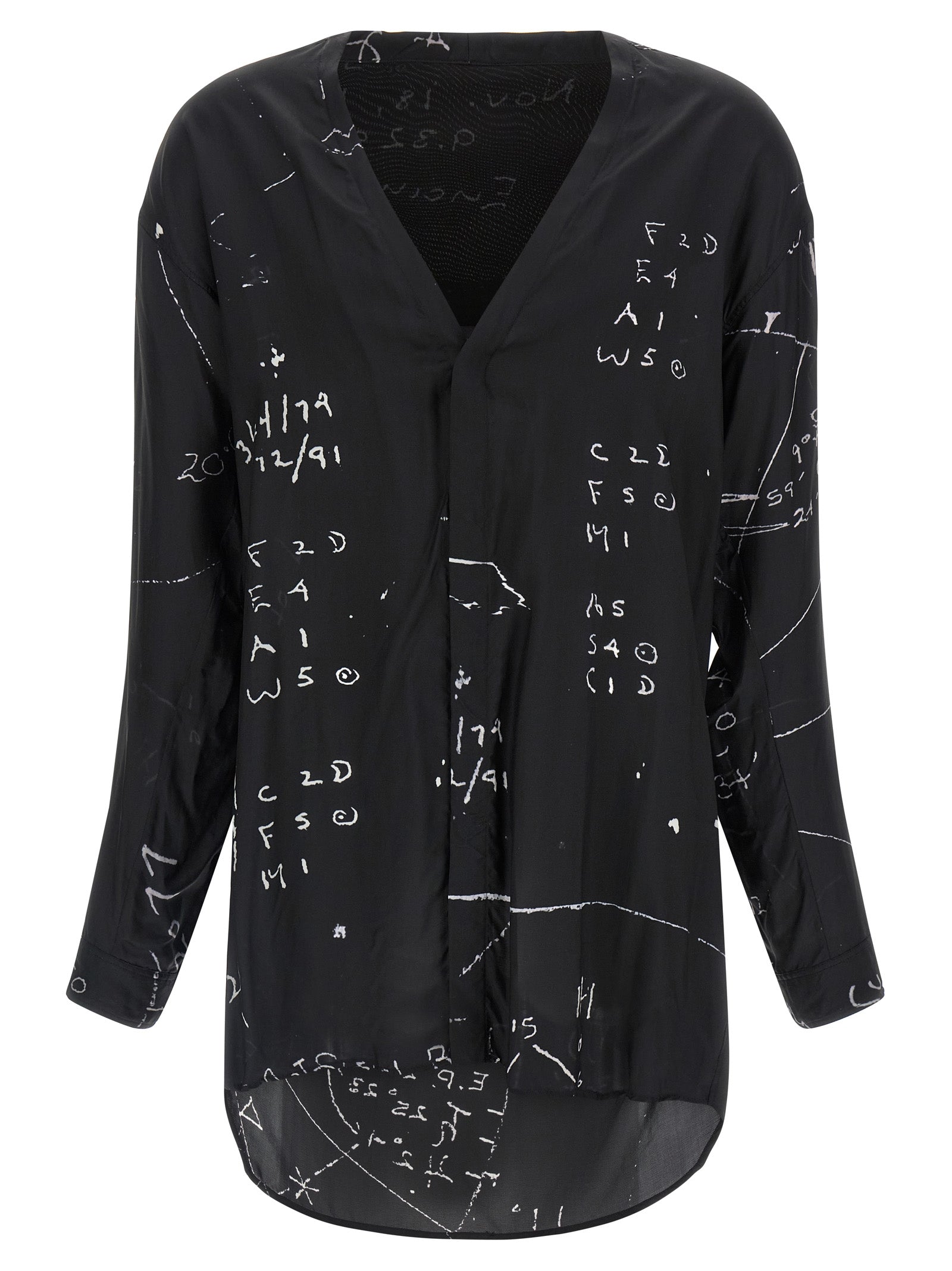 Rick Owens Black Viscose Blouse