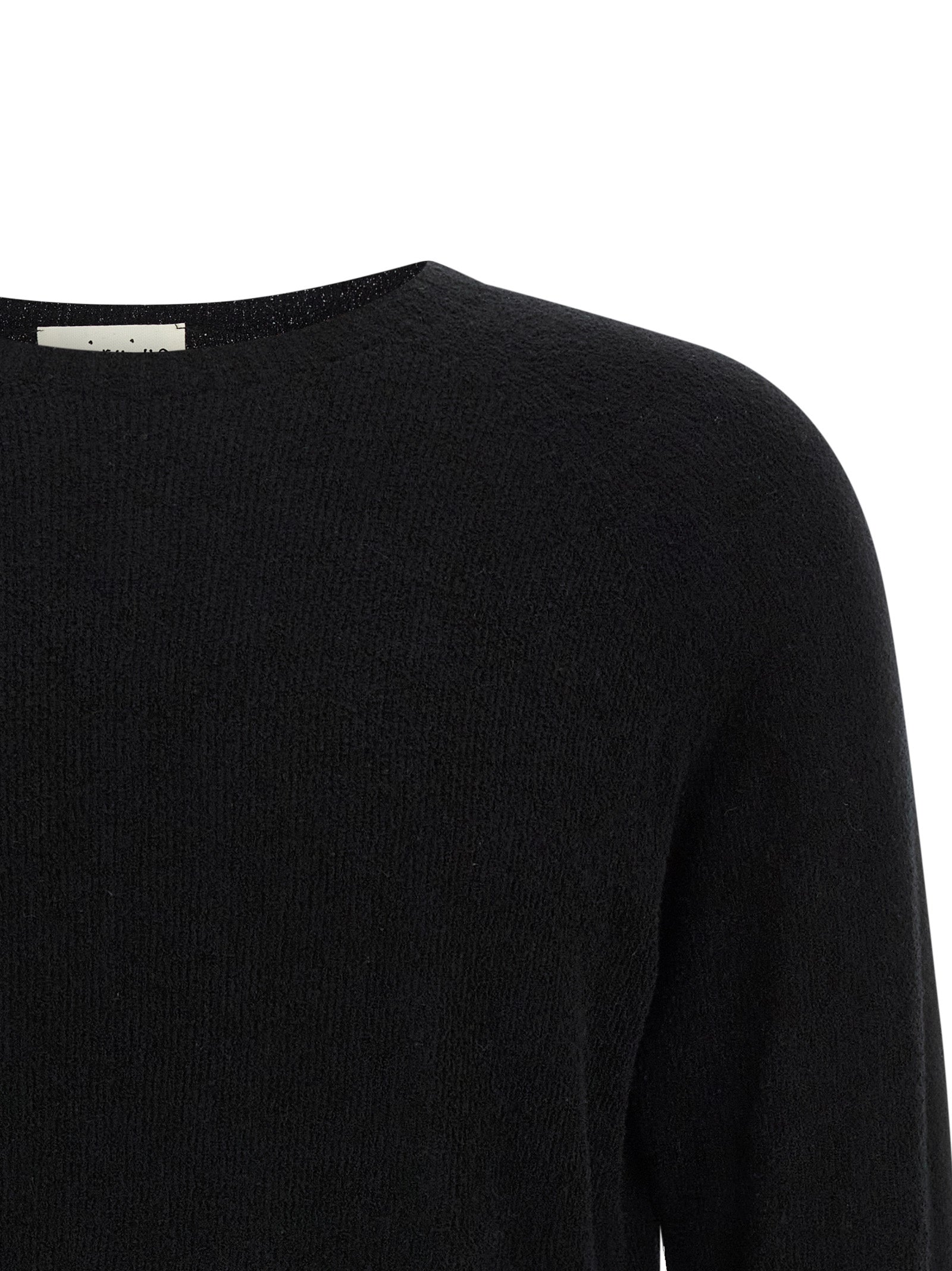 MA'RY'YA Black Cotton Cardigan