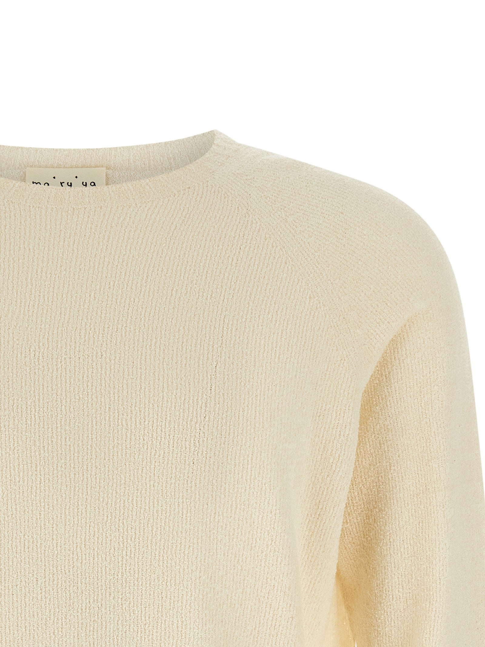 MA'RY'YA Beige Cotton Cardigan