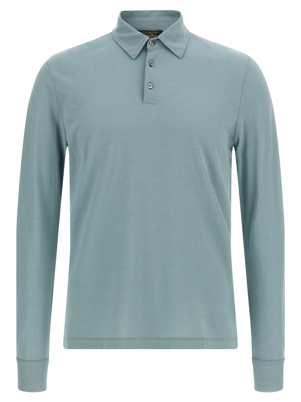 ZANONE Blue Cotton Polo Shirt