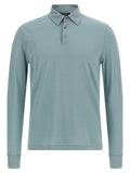 ZANONE Blue Cotton Polo Shirt