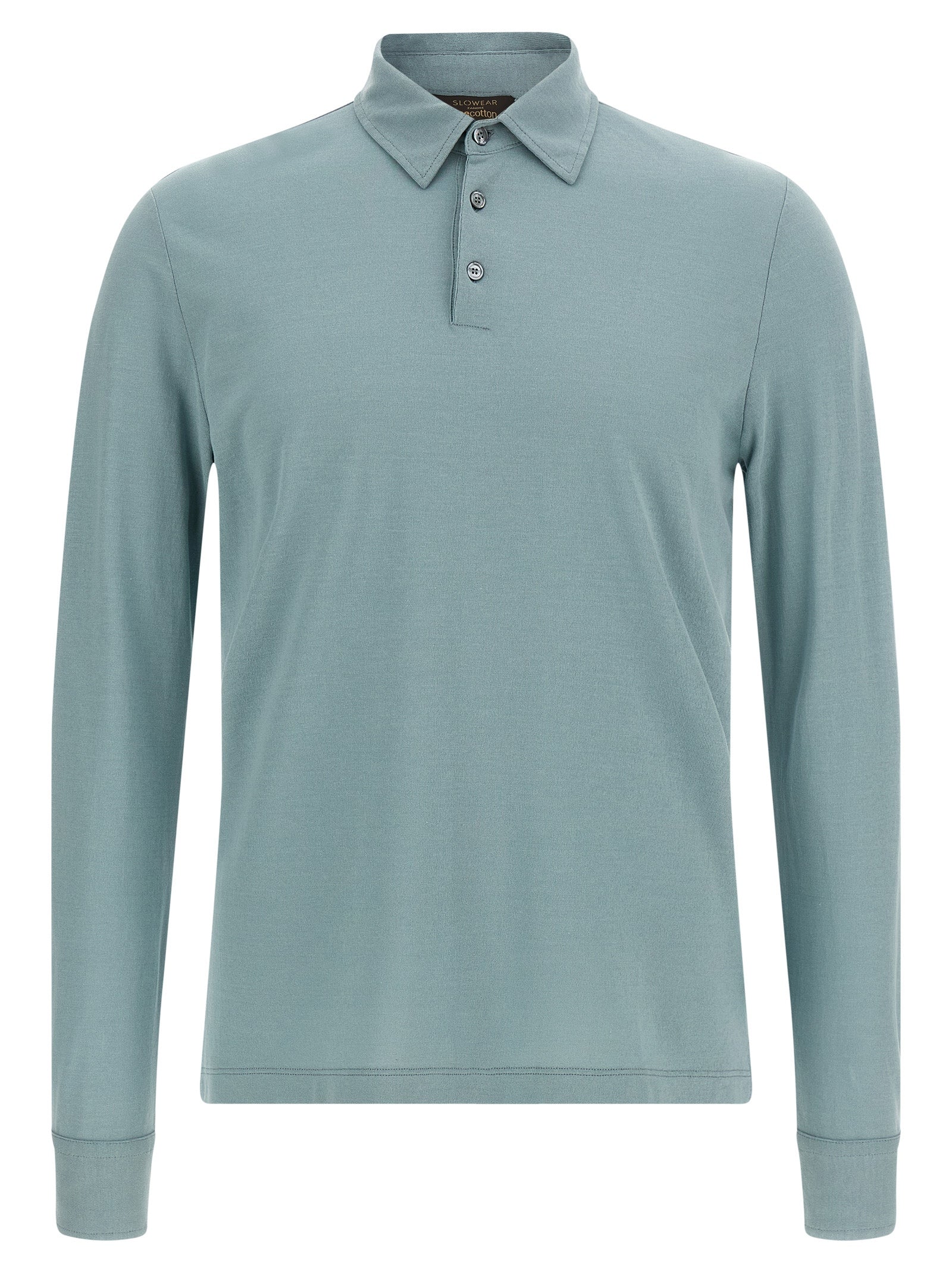 ZANONE Blue Cotton Polo Shirt