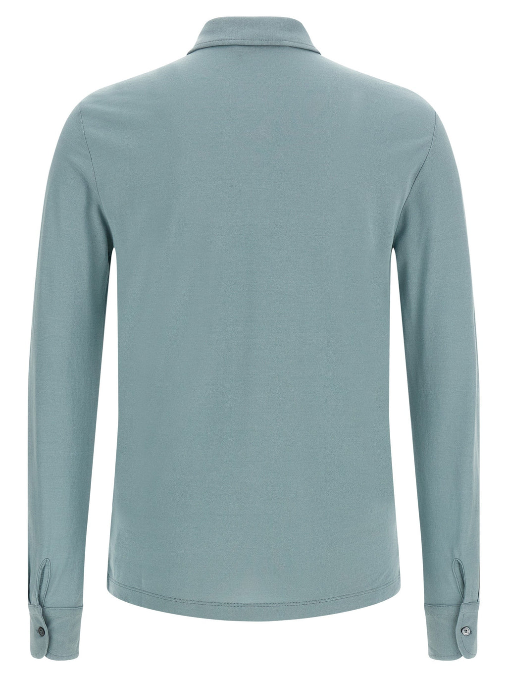 ZANONE Blue Cotton Polo Shirt