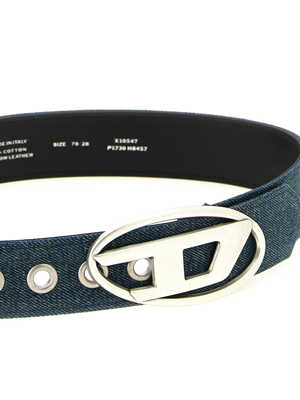 Diesel Blue Cotton Regular Belt