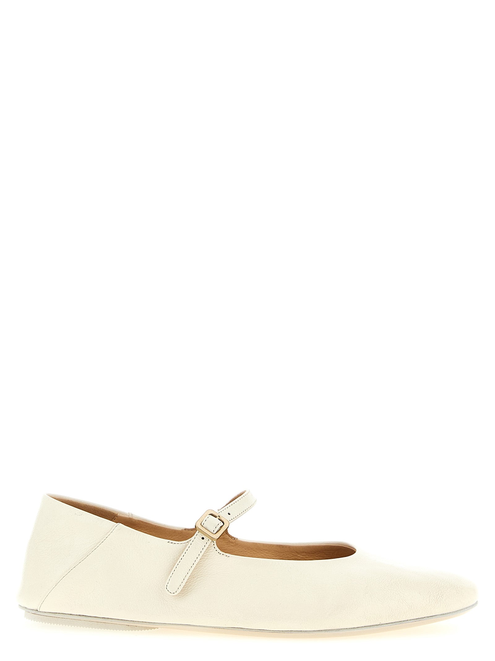 Marsell Beige Calfskin Ballet Flats