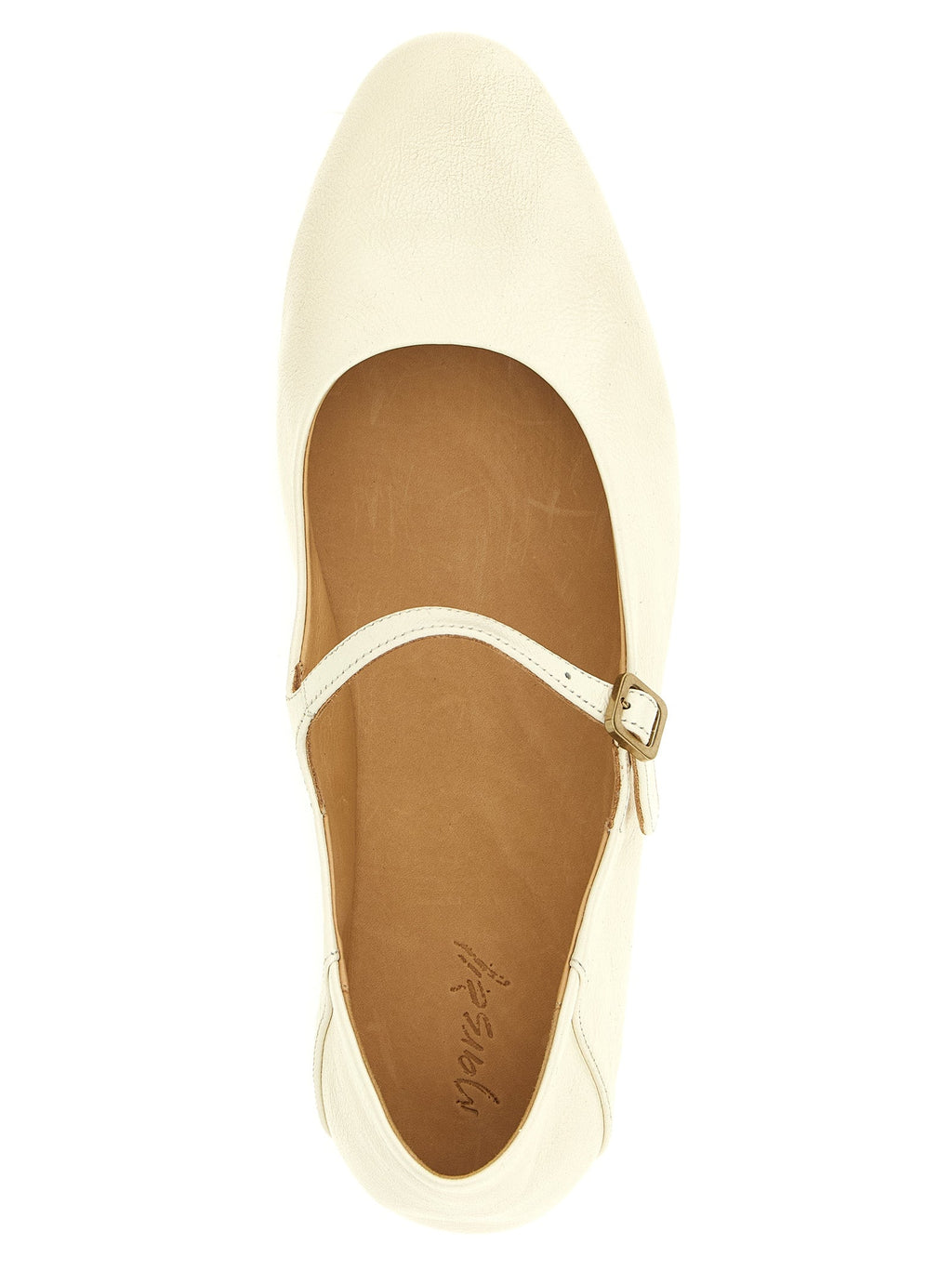 Marsell Beige Calfskin Ballet Flats
