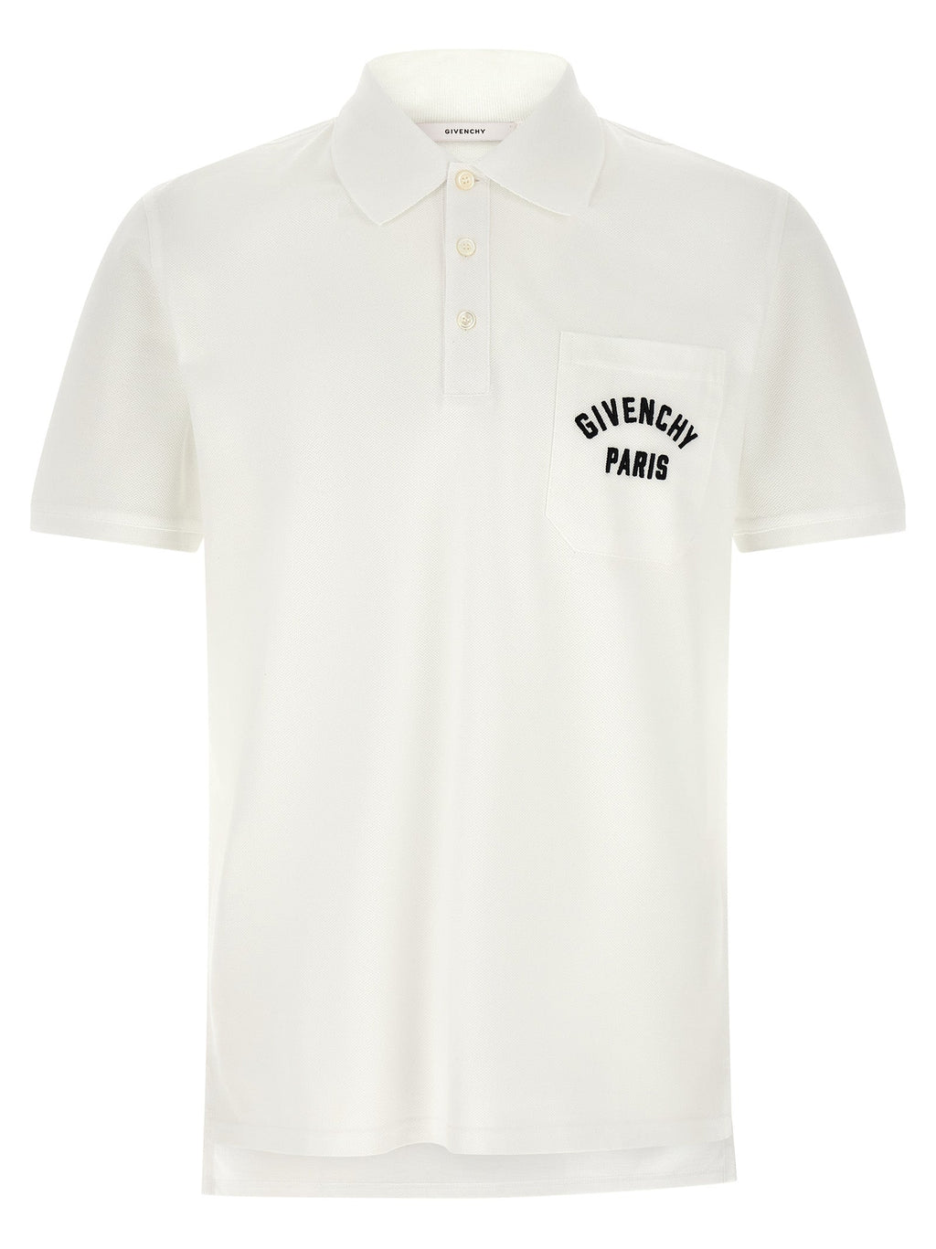 Givenchy White Cotton Polo Shirt