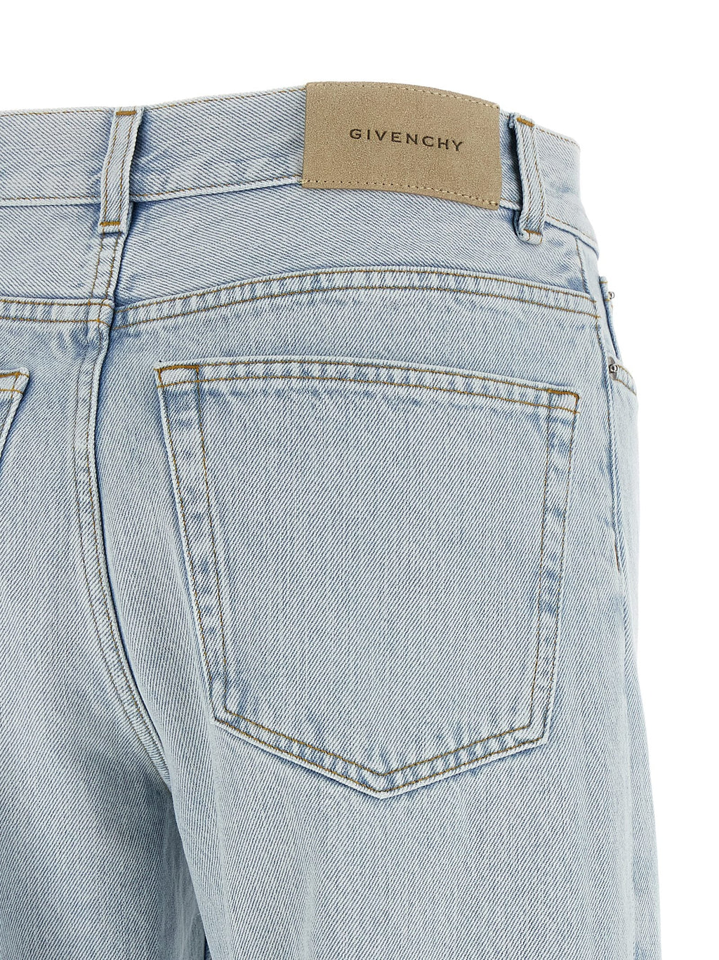 Givenchy Blue Cotton Straight-Leg Jeans