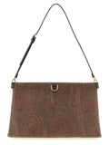 Etro Brown Cotton Clutch Bag