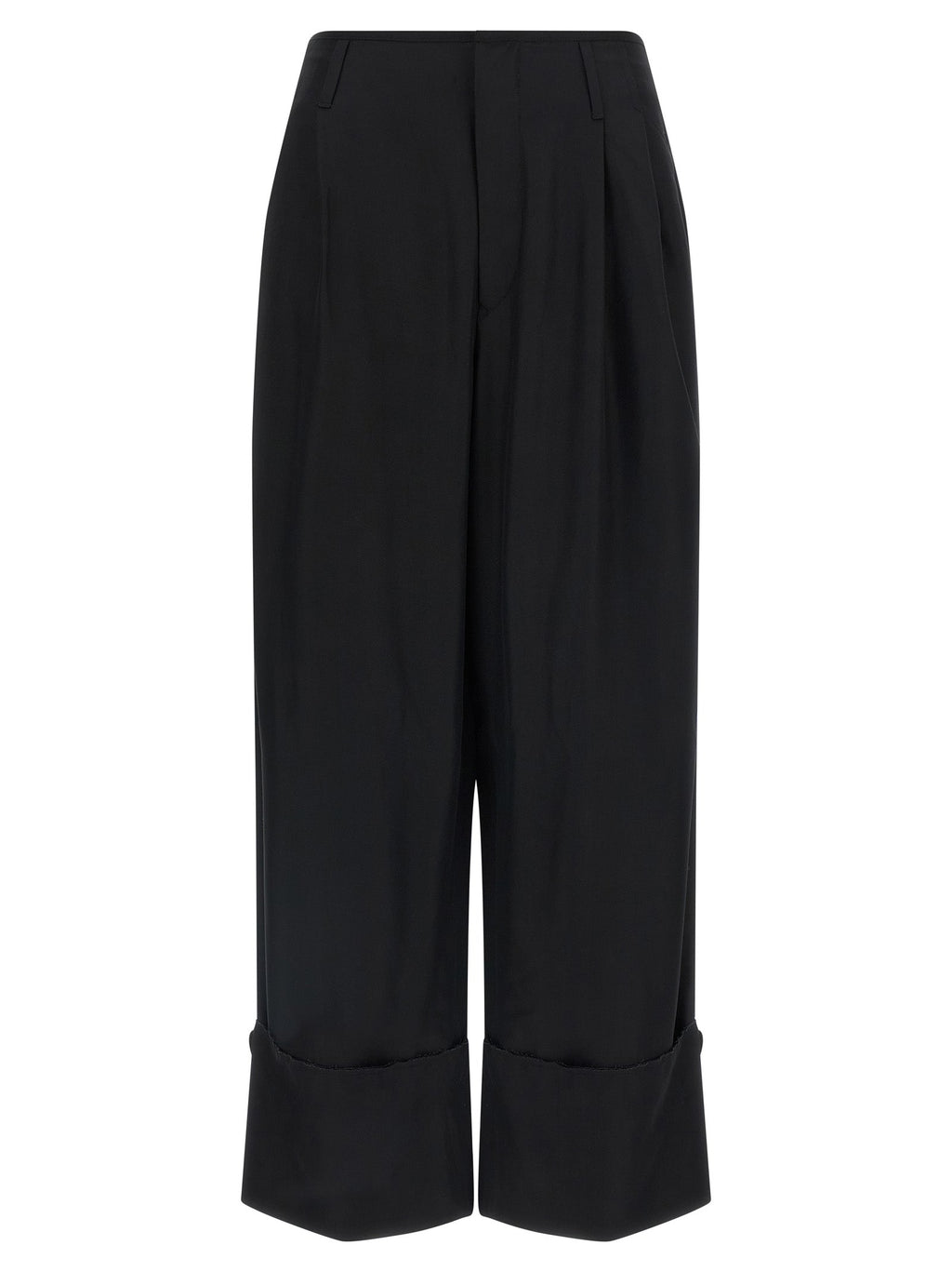 Darkpark Black Viscose Casual Pants