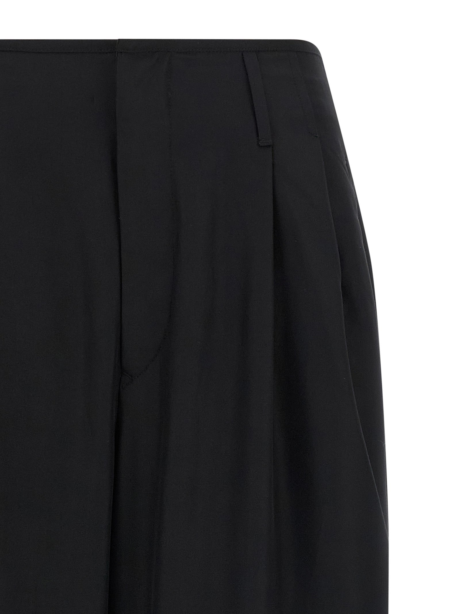 Darkpark Black Viscose Casual Pants