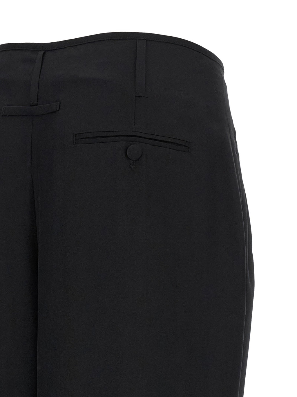 Darkpark Black Viscose Casual Pants