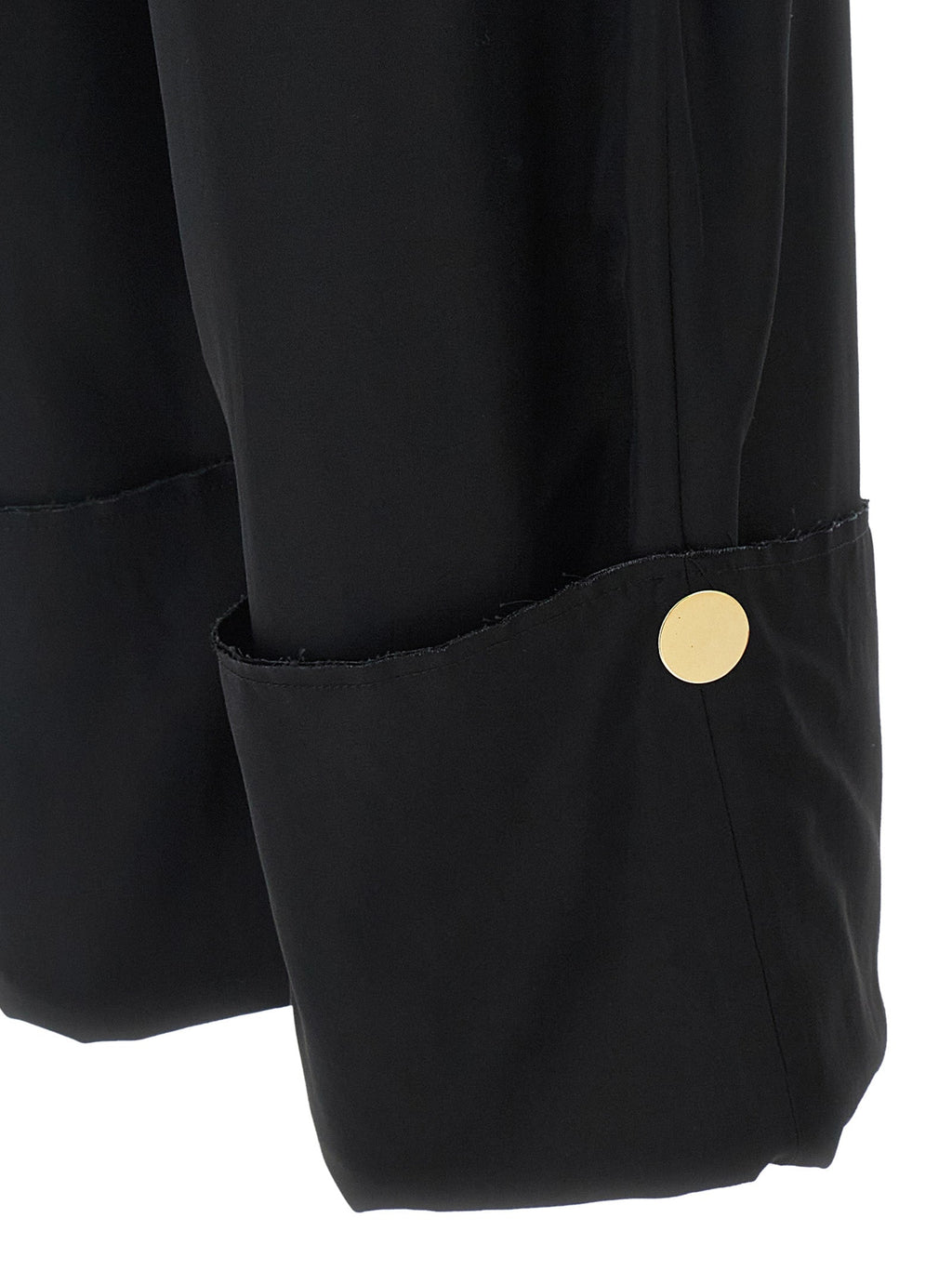 Darkpark Black Viscose Casual Pants