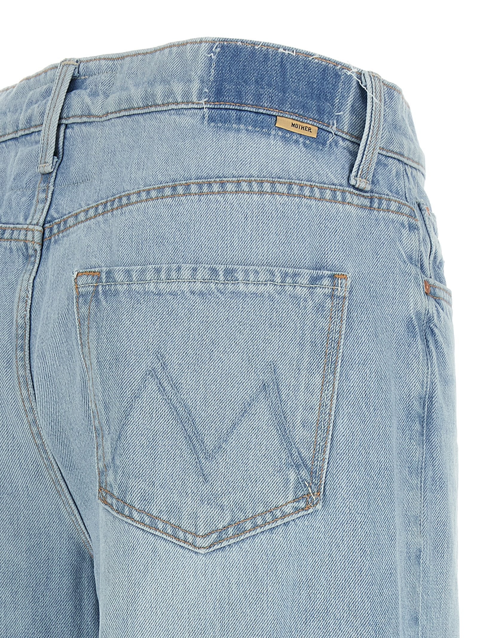 Mother Denim Blue Cotton Jeans Denim