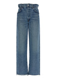 Agolde Blue Cotton Straight-Leg Jeans
