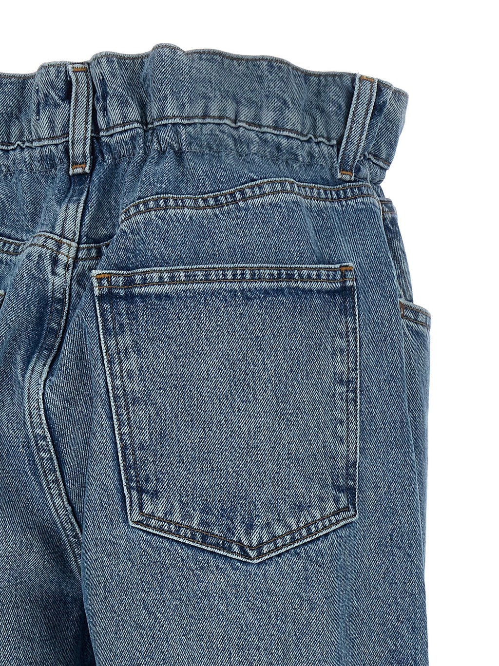 Agolde Blue Cotton Straight-Leg Jeans