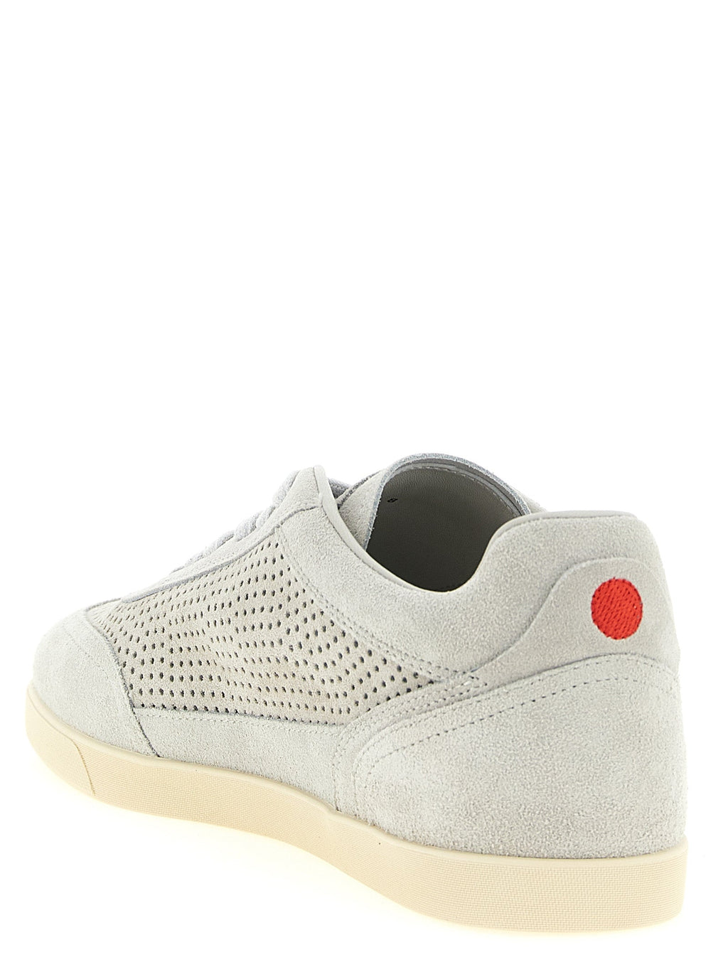 Kiton Gray Calfskin Low Top Sneakers