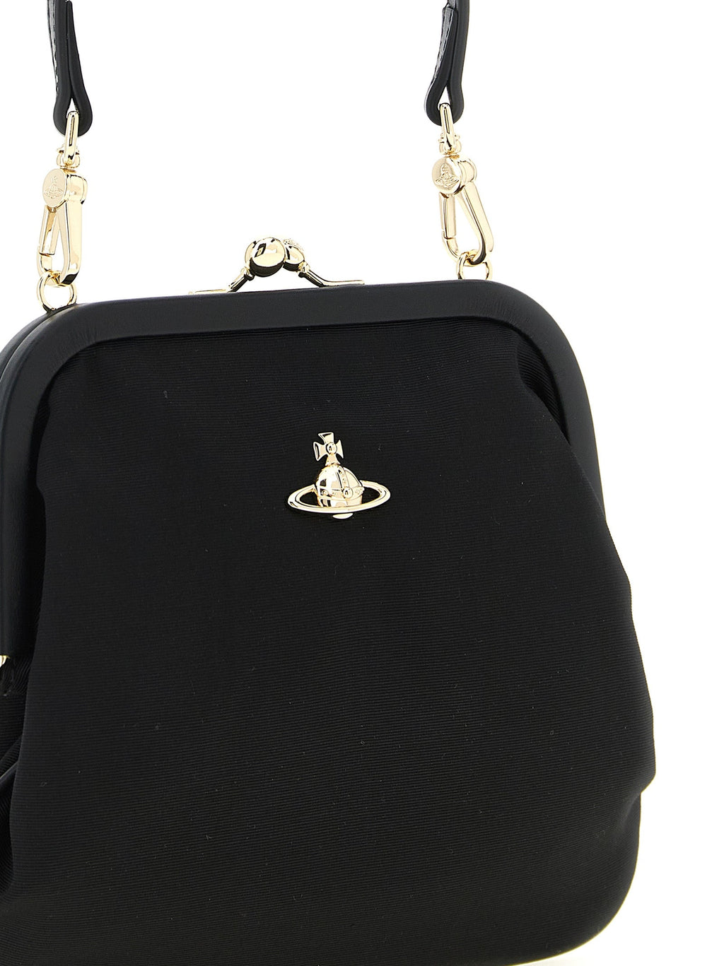 Vivienne Westwood Black Viscose Clutch Bag