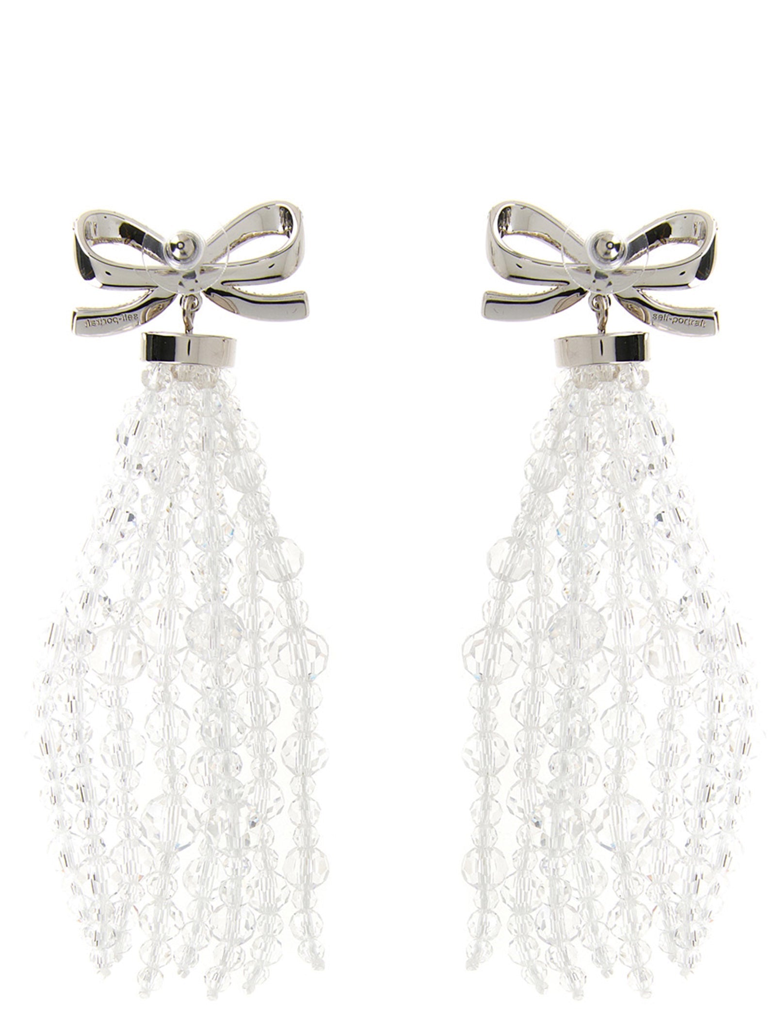 Self-Portrait Silver Copper Earrings