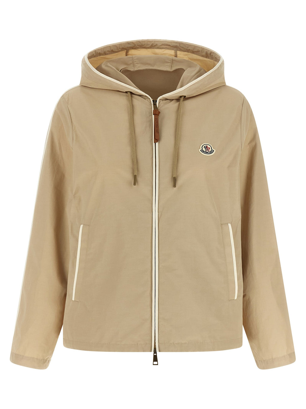 Moncler Beige Polyester Shell Jacket