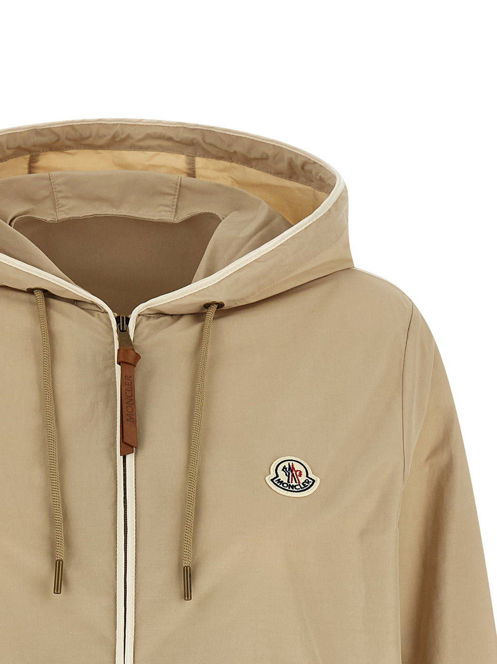 Moncler Beige Polyester Shell Jacket